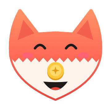 The Spendfox fox looking laughing