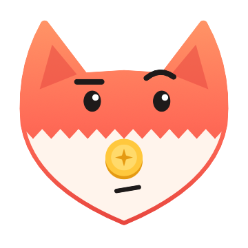 The Spendfox fox looking thinking